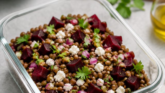 Revitalize Your Meal Prep with a Quick Beet and Lentil Salad