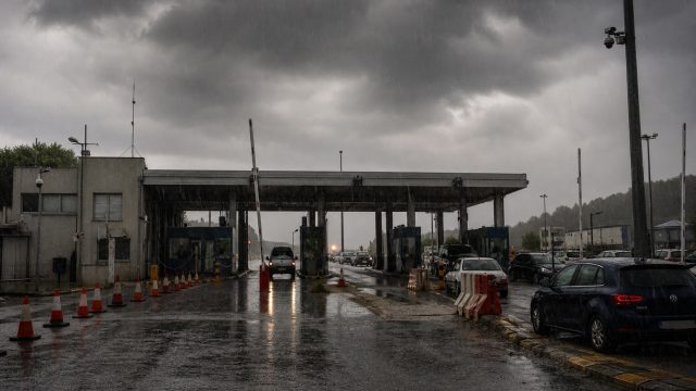 Severe Thunderstorm Disrupts Operations at Evzoni Border Crossing
